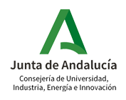 Logotipo de la Consejería de Universidad, Industria, Energía e Innovación, Junta de Andalucía.