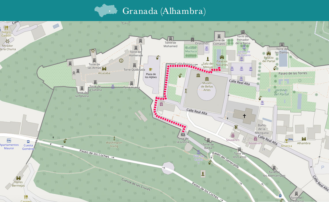 Mapa Paseo Matemático Granada