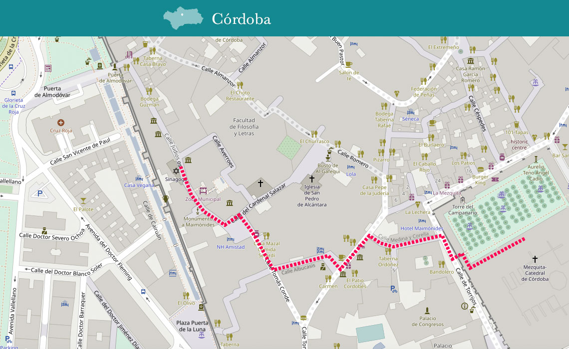 Mapa Paseo Matemático Córdoba